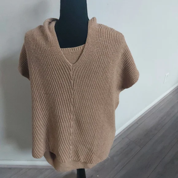 NWT CHICO'S Women's Camel Sleeveless with Cover-Up Sweater Size 3 US XL - Picture 9 of 9